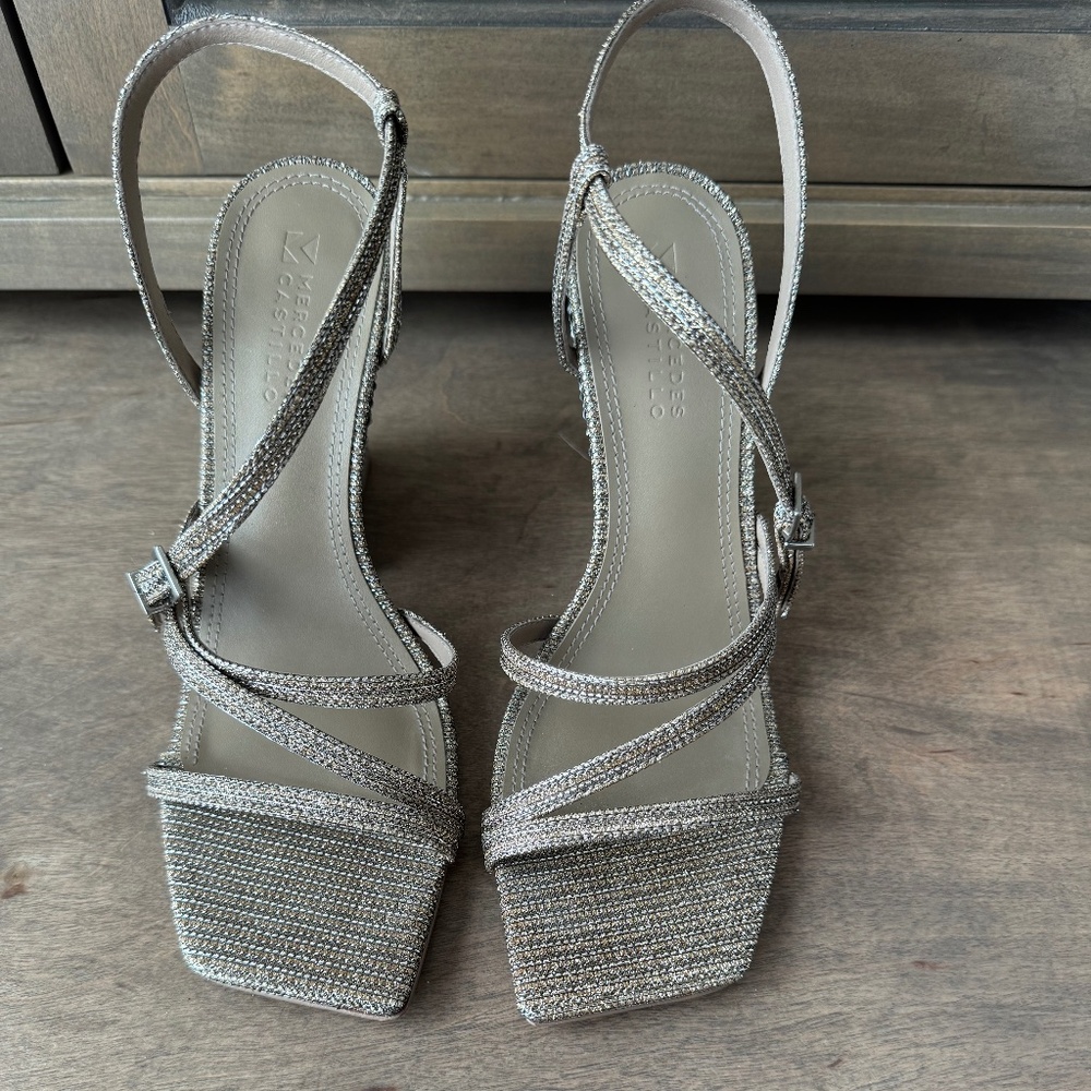 Mercedes Castillo McKelise Platinum Evening Shoes